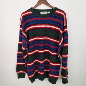 Vintage American Eagle Outfitters  Striped Long Sleeve Pullover Sweater